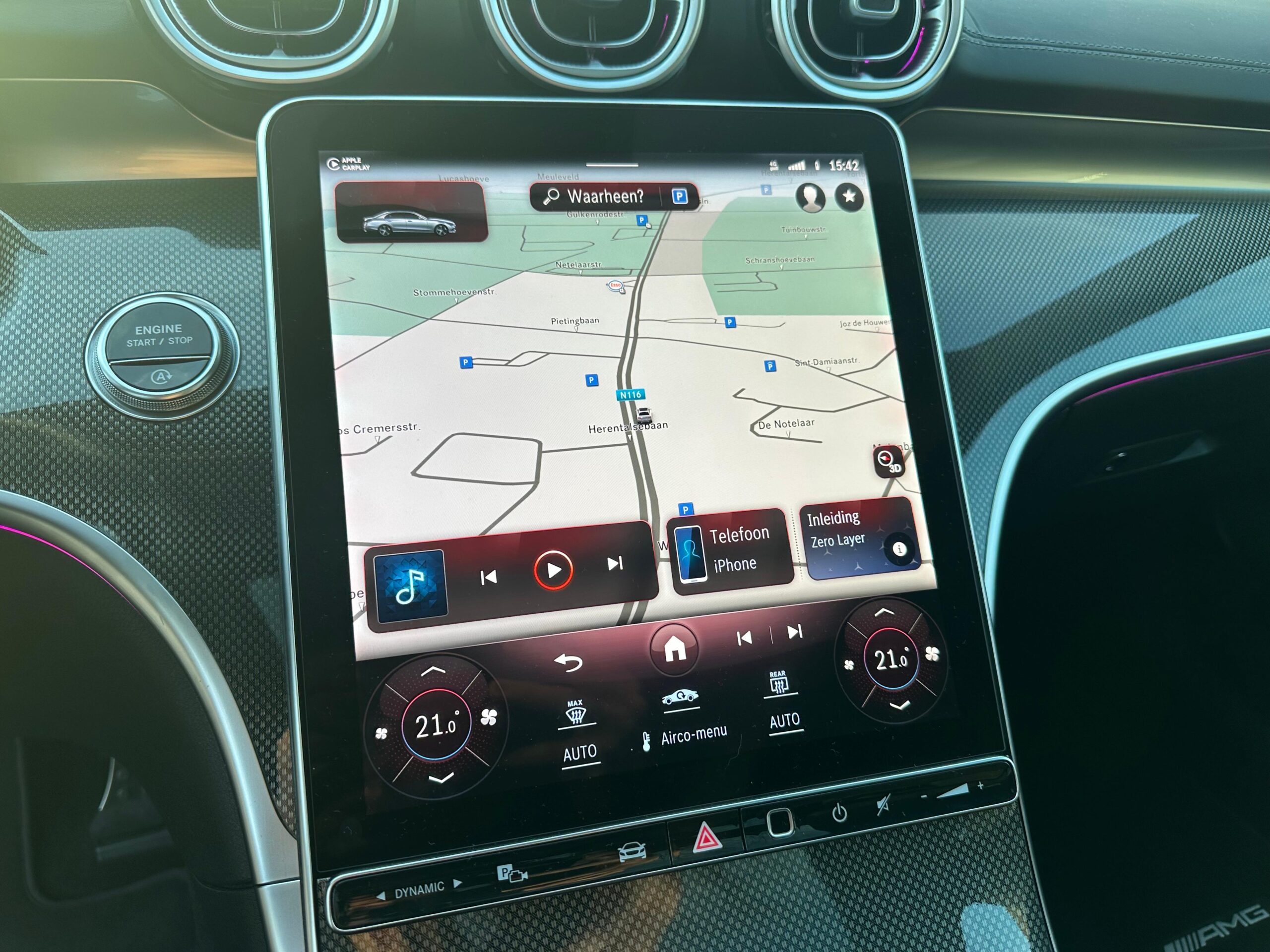 Mercedes C200d – AMG Pakket – Pano – 1426KM! – Full option